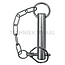 ROCKINGER Pin with circlip trailer coupling Ø 25 x 80 mm | ROE71180