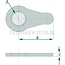 GRANIT Lock nuts (set of 4) - 20000083, 002000008300, 0002000008300 | A: M22 x 2,5 mm | B: 60 mm | C: 8 mm