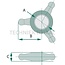 CBM Lock nuts (set of 4) - A (mm): M30 x 3,5. B (mm): 45. C (mm): 18,5 - 20011030, 020011030