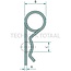 GRANIT R-clips Ø 2,25 mm, 9 - 11,2 mm, galvanised - 10 pieces