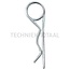 GRANIT R-clip - 10 pcs - Version: Galvanised. A (mm): 7. B (mm): 44. C (mm): 45 - 56