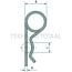 GRANIT R-clip - 10 pcs - Version: Galvanised. A (mm): 7. B (mm): 44. C (mm): 45 - 56