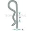 GRANIT Federstecker-Satz 5 mm, 20 - 28 mm, verzinkt - 100 Stück