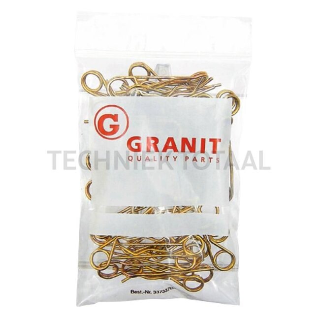 GRANIT Federstecker-Satz - 50 Stück - 20023384/50 | Ausführung: verzinkt | A: 4 mm | C: 17 - 24 mm