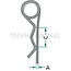 GRANIT R-clip set 4 mm, 17 - 24 mm, galvanised - 50 pieces