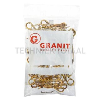 GRANIT Federstecker-Satz 8 mm, 24 - 40 mm, verzinkt - 50 Stück