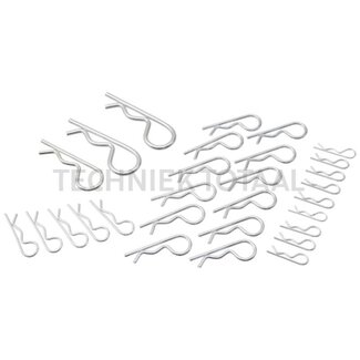 GRANIT Borgveren assortiment 2; 2,5; 3; 4 mm verzinkt - 25 stuks