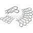 Federstecker-Satz - 14 Stück - 20029575, 20029575 | Ausführung: verzinkt | A: 3; 4; 5 mm | C: 10 - 16; 16 - 20; 20 - 28 mm