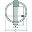 Walterscheid Borgpen - 395095409, 1095409 | A: 12 mm | B: 46,5 mm | Uitvoering: verzinkt