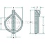 GRANIT Borgpen 12 x 100 12 x 100 - 20001122500, 1122500, 01122500 | Uitvoering: verzinkt | A: 11,5 mm | B: 80 mm | C: 100 mm | D: 124 mm | E: 25 mm | F: 100 mm