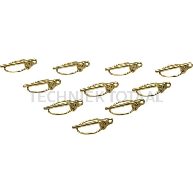 GRANIT DIN linch pin set 5 x 42 - 10 pcs. - 20001472200/10 | A: 4,5 mm | B: 32 mm | C: 42 mm | D: 63 mm | E: 13,5 mm | F: 50 mm | Version: galvanised