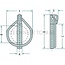 GRANIT DIN linch pin set 5 x 42 - 10 pcs. - 20001472200/10 | A: 4,5 mm | B: 32 mm | C: 42 mm | D: 63 mm | E: 13,5 mm | F: 50 mm | Version: galvanised