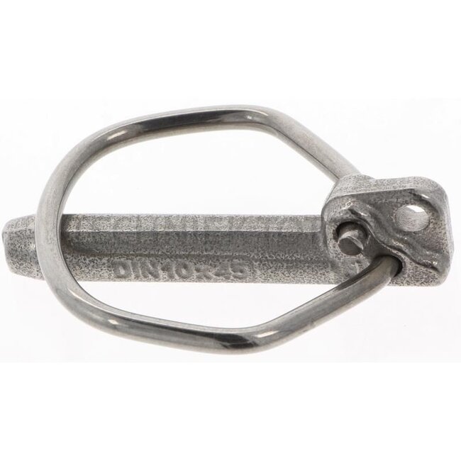 GRANIT Linch pin 10x45 10 x 45 - 20001950010 | Version: V2A | A: 9,5 mm | B: 32 mm | C: 45 mm | D: 62 mm | E: 15 mm | F: 49 mm