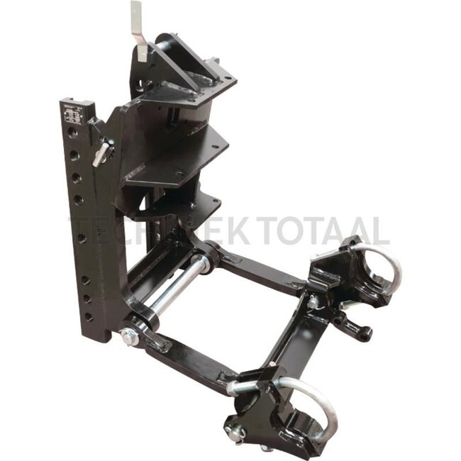 Scharmüller Hitch support HVLB W330 S32 - 77700131020A02 | D-value: 76,4 kN | Detent pin Ø: 25 mm | Guide width: 32 mm | Rail width: 330 mm | Load capacity: 2000 kg | Colour: Black | Hole pattern: 145 x 88 mm