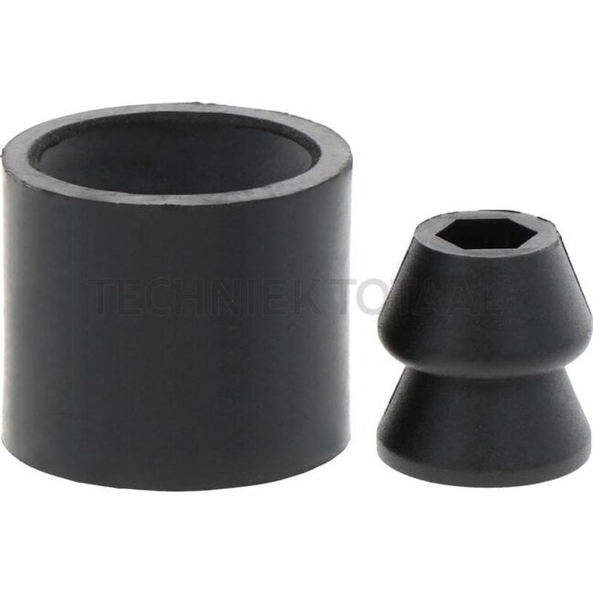 GRANIT Deurvastzetter rubber, met plastic pennen - 22056447, DC38945, L31395, AL39620