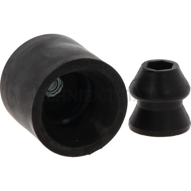 GRANIT Deurvastzetter rubber, met plastic pennen - 22056447, DC38945, L31395, AL39620