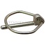 Klappstecker 6 x 42 - 10 Stück - 20003552000/10, 3552000, 03552000 | A: 5,5 mm | B: 32 mm | C: 44 mm | D: 59 mm | E: 15 mm | F: 49 mm | Ausführung: verzinkt
