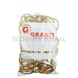 GRANIT Borgpennen set verzinkt 7 mm, C 41 mm, F 47 mm - 50 stuks
