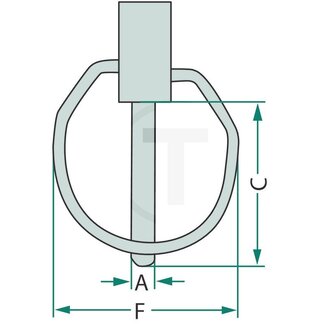 GRANIT Jeu de goupilles clips - 5 pièces