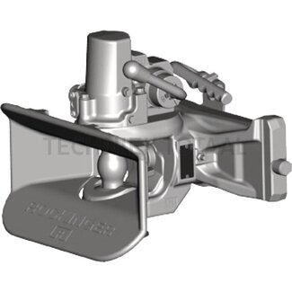 ROCKINGER Pin coupling Rail width (mm) 390 mm - Detent pin √ò (mm) 25 mm - Guide width (mm) 32 mm - Connecting pin (mm) 48,7 mm - Load capacity (kg) 1000 kg - Black