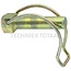 GRANIT Rohrklappstecker - 20023336 | Ausführung: verzinkt | A: 14 mm | B: 55 mm | C: 50 mm