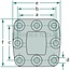 ROCKINGER Zugvorrichtung - 78757L036 | Flansch: 8-Loch | Stützlast: 3000 kg | Lochbild: 110 x 100 mm | Bohrung: M17 mm | Anzahl Löcher: 8 | Farbe: Schwarz | Verriegelung: Kugel 80 | Beschreibung: Kein Schmieren nötig,<br>Geringer Verschleiß an der Kugel 80,<br>Vers