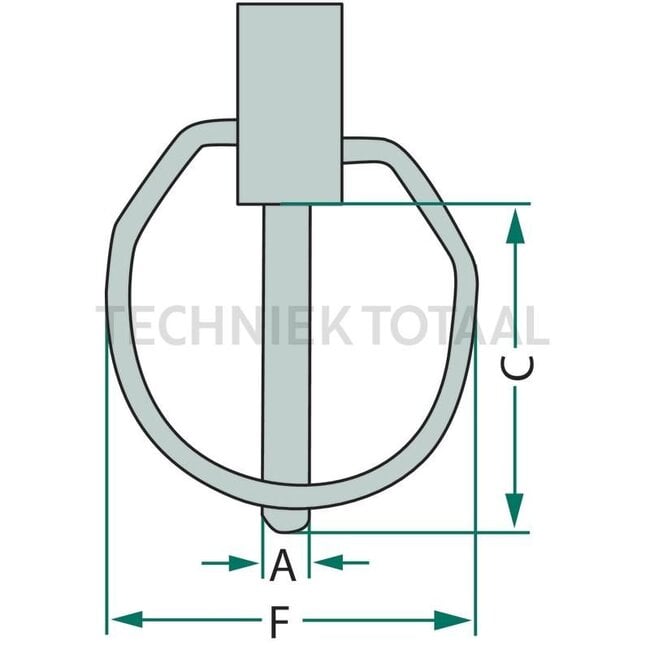 GRANIT Lock pin RVS 11 x 45 mm | 233145