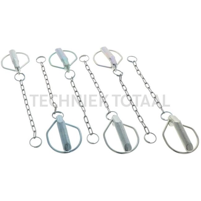 Walterscheid Walterscheid linch pin set Cat. 3 - 6 pcs - Version: Galvanised. A (mm): 17. B (mm): 61