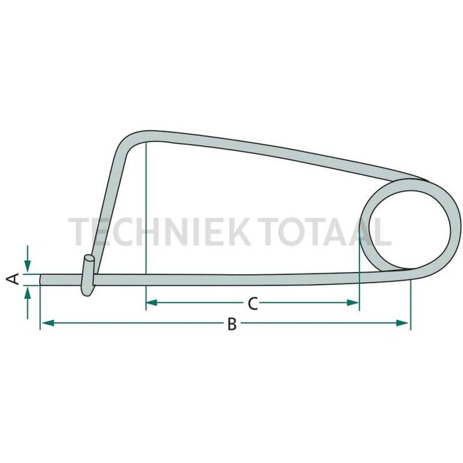 GRANIT Sicherungsstecker - 20023420, 200234200 | A: 3 mm | B: 90 mm | C: 70 mm