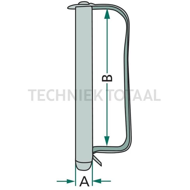 GRANIT Spring socket pin - 20023348, 23348 | A: 10 mm | B: 65 mm