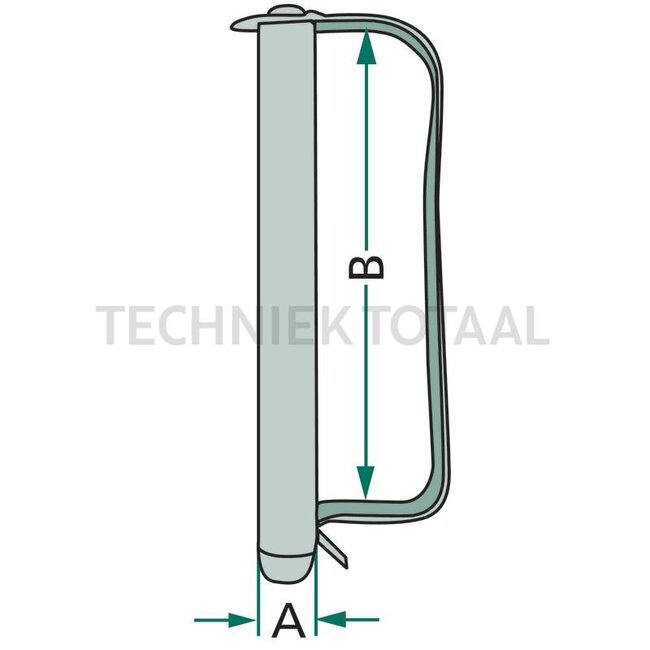 GRANIT Spring socket pin - 20023360, 23360 | A: 12 mm | B: 80 mm