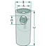 GRANIT Reducing bush Cat. 2-3 - 20011137 | Version: Lower link | Category: 2 / 3 | A: 37 mm | B: 28 mm | C: 64 mm | D: 12 mm