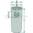 Walterscheid Reducing bush Cat. 2-1 - 395082651, 082651, 1082651 | Version: Lower link | Category: 2 / 1 | A: 28 mm | B: 22,4 mm | C: 63 mm | D: 12 mm | Menke no.: 23828