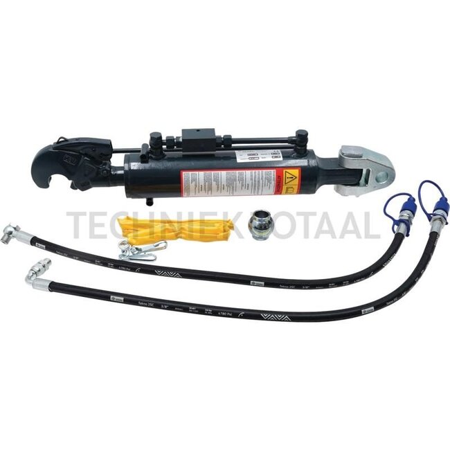 GRANIT Hydraulic top link - 20018206 | Top link type: hydraulic | Type: Tail hook/clevis joint | A cat.: 2 / 25,4 | B cat.: 2 / 25,4 | F: 640 / 883 mm | Stroke: 243 mm | Piston rod Ø D: 40 mm | Cylinder Ø inner E: 80 mm | Tensile force: 6 t | Lifting force: 9 t