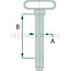 GRANIT Pin Cat. 2 - 20000015, 20000015, SK | Version: Without chain | Category: 2 | A: 25 mm | C: 117 mm