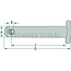 GRANIT Pin Cat. 1 - 20012830 | Version: Universal - with T-handle, without chain | Category: 1 | A: 19 mm | B: 11 mm | C: 89 mm | D: 105 mm