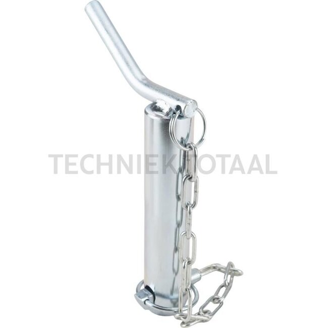 GRANIT Top link pin Cat. 2 - 20012864 | Version: With chain | Category: 2 | A: 25 mm | B: 12 mm | C: 125 mm | D: 143 mm | Menke no.: 73649