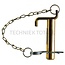 GRANIT Pin Cat. 2 - 20012845 | Version: With chain | Category: 2 | A: 25 mm | B: 5 mm | C: 95 mm | D: 118 mm | E: 110 mm