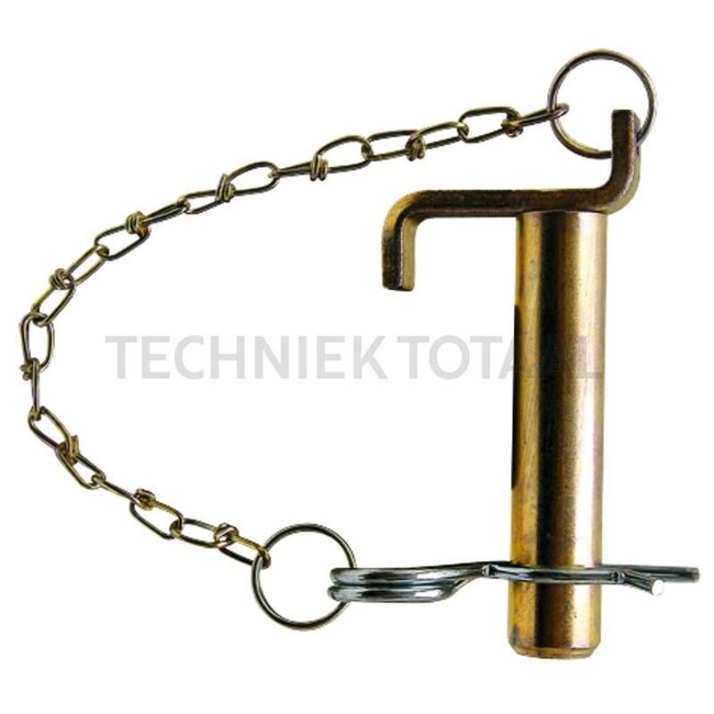 GRANIT Pin Cat. 1 - 20012844 | Version: With chain | Category: 1 | A: 19 mm | B: 5 mm | C: 115 mm | D: 130 mm | E: 75 mm