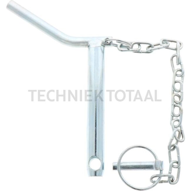 GRANIT Top link pin Cat. 1 - 20012862 | Version: With chain | Category: 1 | A: 19 mm | B: 12 mm | C: 125 mm | D: 143 mm | Menke no.: 73646
