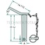 GRANIT Pin Special version - 200129119 | Version: With chain | Category: Special version | A: 36 mm | B: 12 mm | C: 335 mm | D: 365 mm