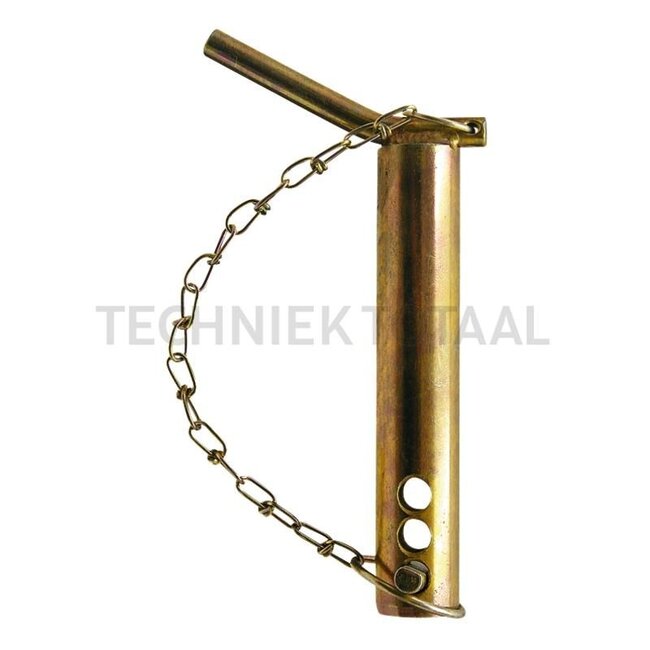 GRANIT Pin Cat. 1 - 200129122 | Version: With chain | Category: 1 | A: 19 mm | B: 12 mm | C: 130 mm | D: 175 mm