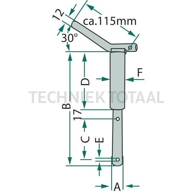 GRANIT Broche pour barre de poussée - 20012920