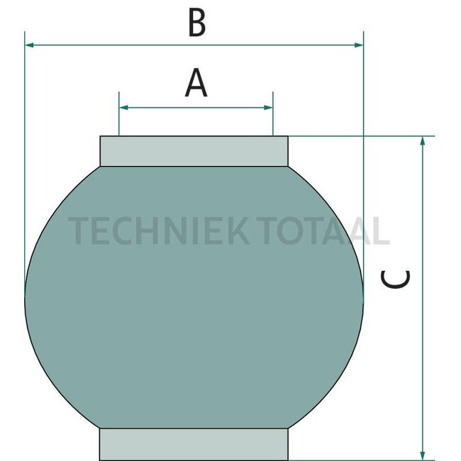 GRANIT Oberlenkerkugel Satz Kat. 2 / 3 - 10 Stück - 20012061/10 | Kategorie: 2 / 3 | Ausführung: Standard | A: 25,4 mm | B: 60 mm | C: 51 mm | Beschreibung: Granit Standard Kugeln bestehen aus gehärtetem Manganchrom-Stahl, 16MnCr5.