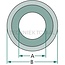 GRANIT Spacer Cat. 3-2 - 20011142 | A: 28 mm | B: 64 mm | C: 7 mm | Thickness: 7 mm