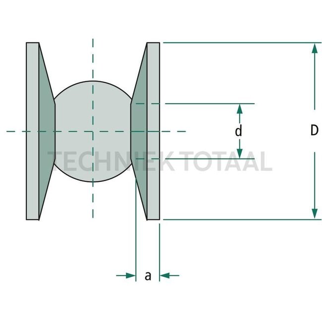 Walterscheid Shim washer cat. 2, D 90 mm, d 28,7 mm, a 13,5 mm | 1305753
