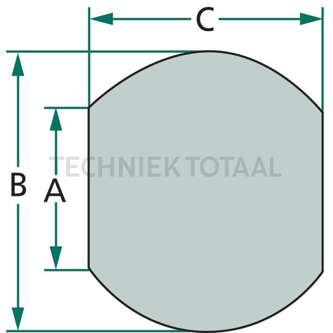 Walterscheid Unterlenkerkugel Kat. 2 - 395099037, 99037 | Kategorie: 2 | Ausführung: Standard | A: 28,7 mm | B: 56 mm | C: 45 mm | Menke-Nr.: 23856