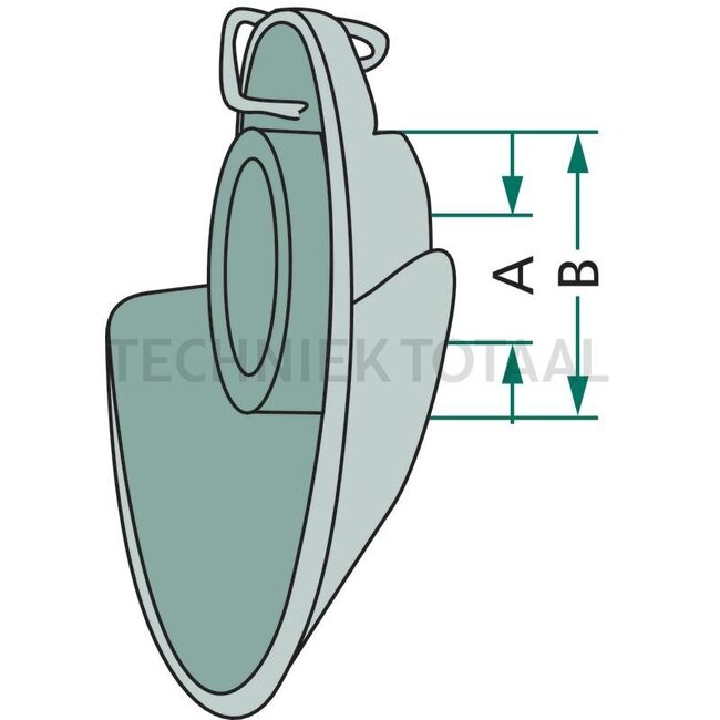 CBM Sphère d'attelage à oreille - 712C635, 80006064, 080006064