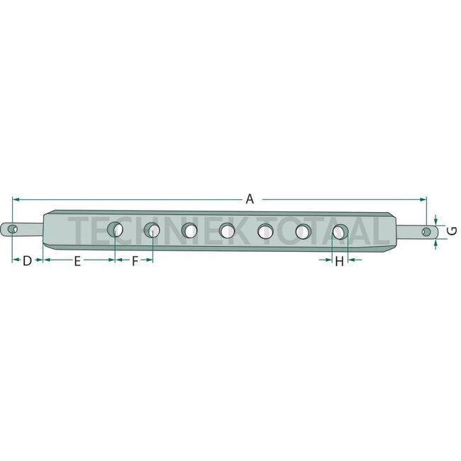 Gatenbalk 962 mm Cat. 2