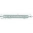 GRANIT Linkage drawbar Cat. 3 - 200DB063 | Category: 3 | A: 1085 mm | Width: 80 mm | Height: 40 mm | D: 60 mm | E: 151 mm | F: 110 mm | G: 36 mm | H: 32 mm | No. of holes: 7